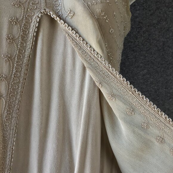 Earthbound Trading Shirred Back Embroidered Bohemian Halter Tunic Top Sz XL - Picture 6 of 12